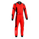 Tuta da karting omologata CIK-FIA SPARCO THUNDER K48 ADV, rosso/nero