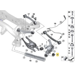 IRP boccole del braccio oscillante del supporto della ruota posteriore (cuscinetto con alloggiamento in alluminio) BMW E8x, E9x,