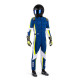 Tute Tuta da karting per bambini omologata CIK-FIA SPARCO Kerb Advanced K48, blu/fluo/giallo | race-shop.it