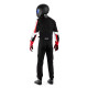 Tute Tuta da karting per bambini omologata CIK-FIA SPARCO Kerb Advanced K48, nero/rosso | race-shop.it