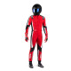 Tute Tuta da gara SPARCO Kerb Advanced K48 con FIA, rosso/nero | race-shop.it