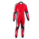 Tuta da karting per bambini omologata CIK-FIA SPARCO Kerb Advanced K48, rosso/nero