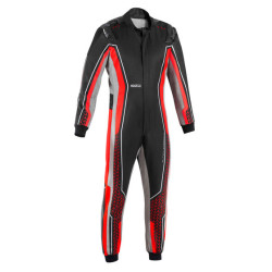 Tuta da gara SPARCO SUPERLEGGERA-K con FIA, nero/rosso