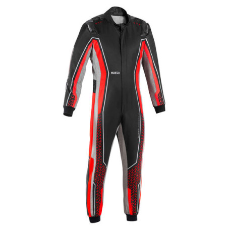 Tute Tuta da gara per bambini SPARCO SUPERLEGGERA-K con FIA, nero/rosso | race-shop.it