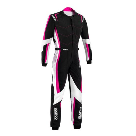 Tute Tuta da gara per bambini SPARCO Kerb Advanced LADY K48 con FIA, nero/fucsia | race-shop.it