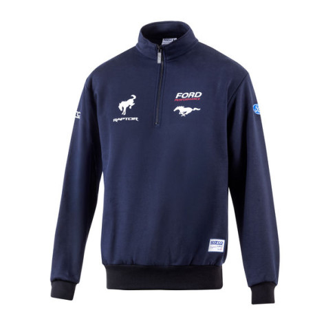 Felpe con cappuccio e giacche Sparco Ford Performance Felpa con mezza cerniera, blu | race-shop.it