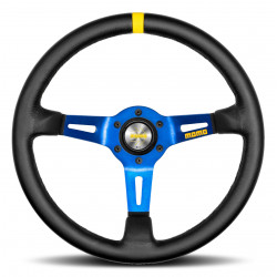 3 volante a raggi MOMO MOD.08 blu 330mm, pelle