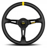 3 spoke steering wheel MOMO MOD.08 black 350mm, leather