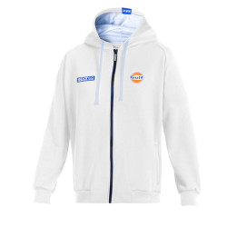 Sparco Gulf Felpa con cappuccio, bianco