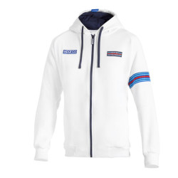 Sparco Martini Racing Felpa con cappuccio MY25, bianco