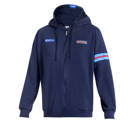 Felpe con cappuccio e giacche Sparco Martini Racing Felpa con cappuccio MY25, blu | race-shop.it