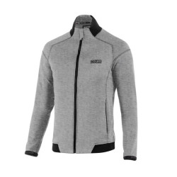 Sparco Felpa con zip leggera, grigio