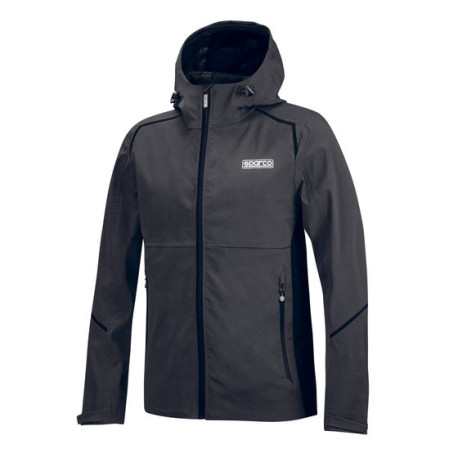 Felpe con cappuccio e giacche Sparco Shell Waterproof Giacca, grigio/nero | race-shop.it