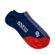 Calze SPARCO MARTINI RACING ICONIC (corte), blu navy/rosso