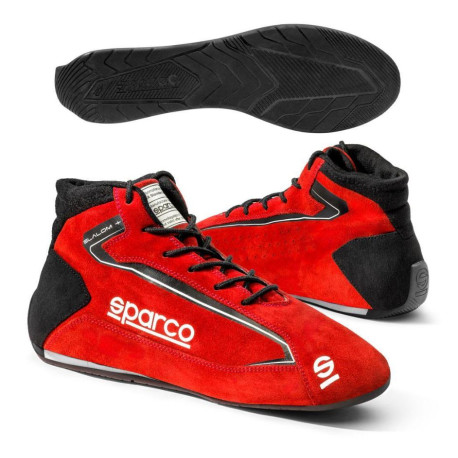 Scarpe Scarpe Sparco Slalom + 2025 con FIA, rosso | race-shop.it