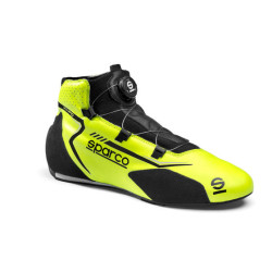 Scarpe da corsa omologate FIA Sparco RAPID, giallo fluo/nero