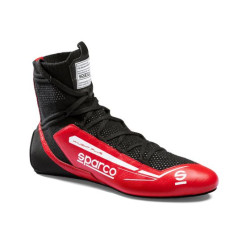 Scarpe da corsa omologate FIA Sparco X-LIGHT PLUS, rosso/nero