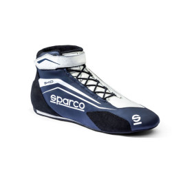 Scarpe da corsa omologate FIA Sparco SKID 2025, blu navy/bianco