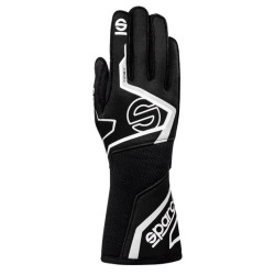Guanti da gara Sparco TIDE+ 2025 con FIA, bianco/nero