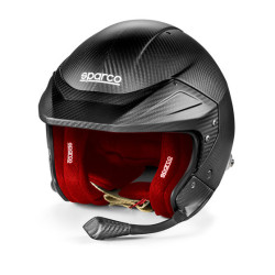 Casco jet da corsa omologato FIA Sparco FLUX RJ-i CARBON (intercom), rosso