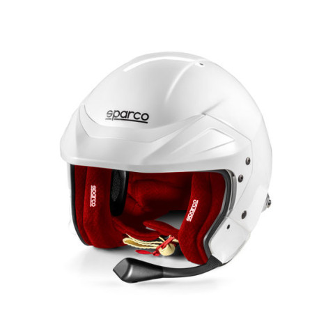 Caschi aperti Casco Sparco FLUX RJ-I con FIA, bianco/rosso | race-shop.it