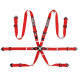 Cinture di sicurezza e accessori Cinture di sicurezza sportive a 6 punti omologate FIA SPARCO COMPETITION H-2 PD 2" (50mm), rosso | race-shop.it