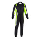 Tuta da corsa omologata FIA SPARCO SPRINT PRO 2025, nero/fluo/verde