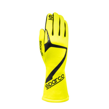 Guanti Guanti da gara Sparco LAND 2025 con FIA, giallo fluo | race-shop.it