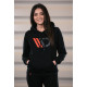 Felpe con cappuccio e giacche Felpa con cappuccio da donna MAXTON Design, nera | race-shop.it