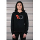Felpe con cappuccio e giacche Felpa con cappuccio da donna MAXTON Design, nera | race-shop.it