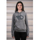 Felpe con cappuccio e giacche Felpa con cappuccio da donna MAXTON Design, grigia | race-shop.it