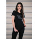 Magliette T-shirt da donna MAXTON DESIGN (logo rosso), grigio | race-shop.it