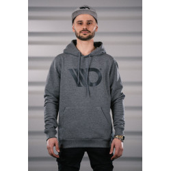 Felpa con cappuccio da uomo MAXTON Design, grigia