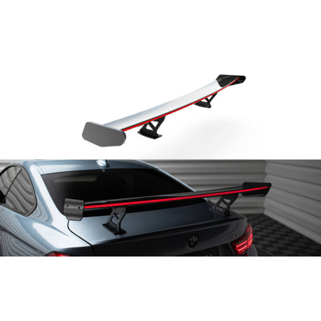 Body kit e accessori visivi MAXTON DESIGN ala in carbonio con supporti interni + LED per BMW 4 F32 / 4 F32 M-Pack Coupe | race-shop.it
