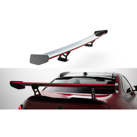 Body kit e accessori visivi MAXTON DESIGN ala in carbonio con supporti interni + LED per BMW M2 G87 | race-shop.it