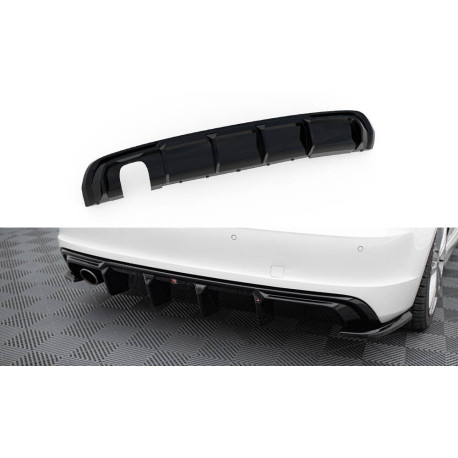 Body kit e accessori visivi Diffusore posteriore Audi A3 S-Line Sportback 8V (Versione con terminali di scarico singoli su un lato) | race-shop.it