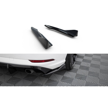 Body kit e accessori visivi MAXTON DESIGN splitter laterali posteriori per Audi A3 Sedan 8V Facelift, nero lucido, V2 | race-shop.it