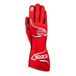 Guanti da gara Sparco ARROW+ con FIA (cucitura esterna) rosso/nero