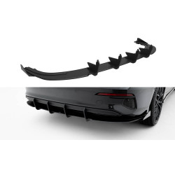 Diffusore posteriore Audi A3 Sedan 8Y (Nero-Rosso + Alette lucide)