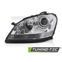 Faro anteriore cromato sinistro TYC compatibile con MERCEDES W164 05-08