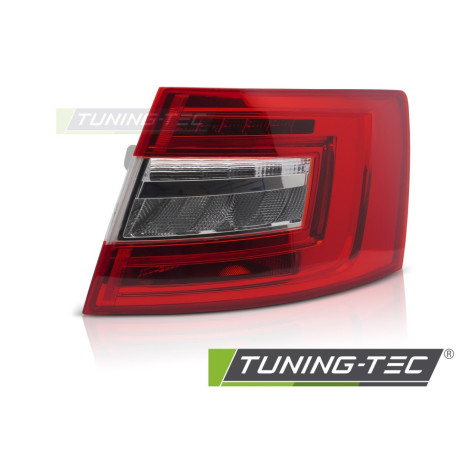 Fari Fanale posteriore LED rosso/bianco lato destro TYC per SKODA OCTAVIA III 16-20 LIFTBACK | race-shop.it