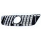 Bazár Griglia sportiva con griglia nera cromata per Mercedes M Class ML W164 08-11 DANNEGGIATA | race-shop.it