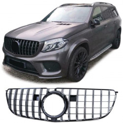 Griglia sportiva nera lucida cromata adatta per Mercedes GLS X166 15-19 DANNEGGIATA