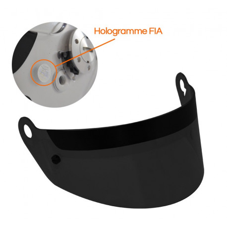 Accessori casco Visiera per caschi RRS Protect RALLY a CIRCUIT, scura | race-shop.it
