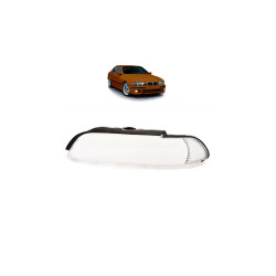 Lente del faro BMW 5 E39 Facelift Sinistra bianco