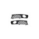 Body kit e accessori visivi Coperture per luci fendinebbia per Audi A4 B6 nero lucido | race-shop.it
