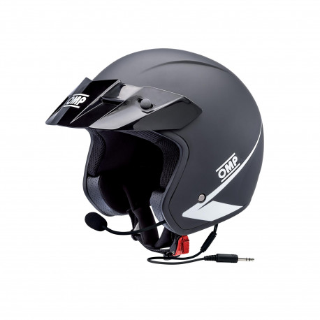 Bazár Casco jet da corsa omologato ECE OMP Star Intercom, nero opaco INCOMPLETO | race-shop.it