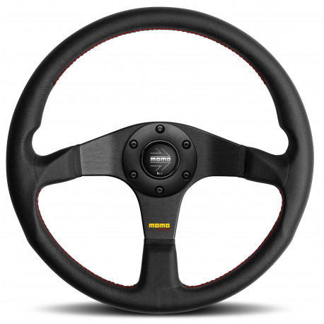 Volanti 3 volante a raggi Nero MOMO TUNER 320mm, pelle | race-shop.it