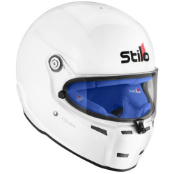 Casco integrale da karting STILO ST5, bianco con interno blu