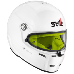 Casco integrale da karting STILO ST5, bianco con interno giallo